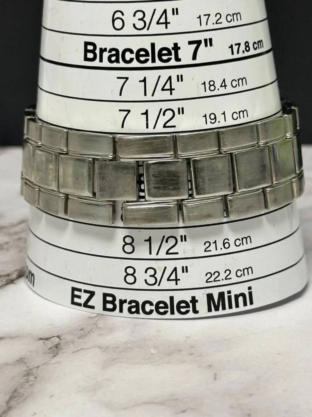3/$30 Accutime Watch Men Silver Tone Purple Round 42MM Dial New Battery 8.5 Inch